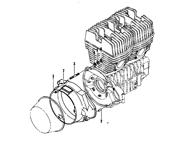 Parts Diagram for Arctic Cat 1975 EL TIGRE 440 SNOWMOBILE MAGNETO COVER