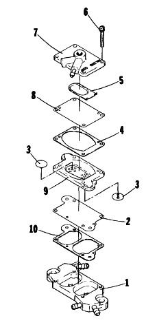Parts Diagram for Arctic Cat 1976 CHEETAH 500 SNOWMOBILE FUEL PUMP