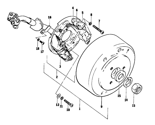 Parts Diagram for Arctic Cat 1976 CROSS COUNTRY CAT SNOWMOBILE MAGNETO