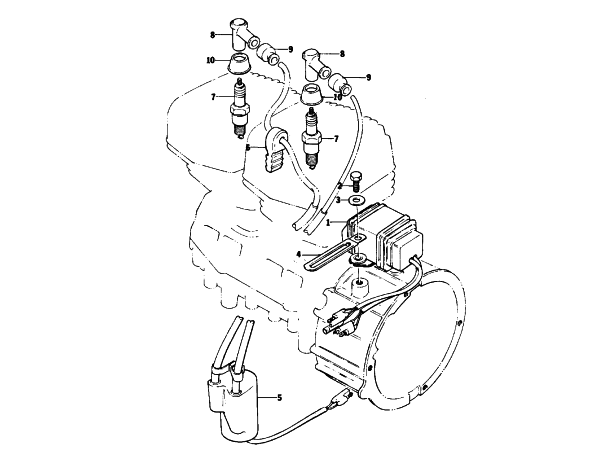 Parts Diagram for Arctic Cat 1976 PANTERA SNOWMOBILE ELECTRICAL