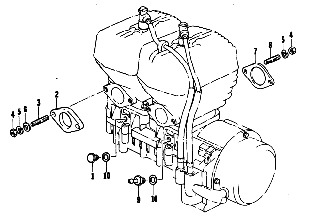 Parts Diagram for Arctic Cat 1976 EL TIGRE 440 SNOWMOBILE INSULATORS