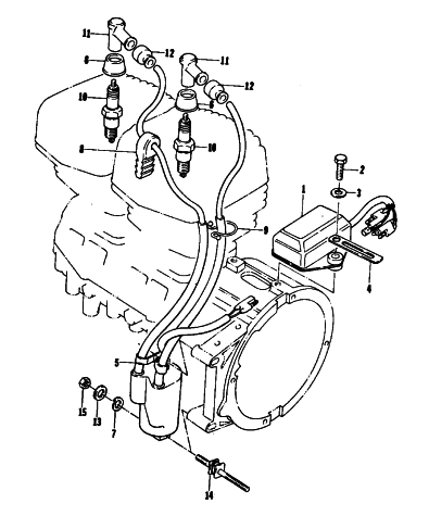 Parts Diagram for Arctic Cat 1976 EL TIGRE 440 SNOWMOBILE ELECTRICAL