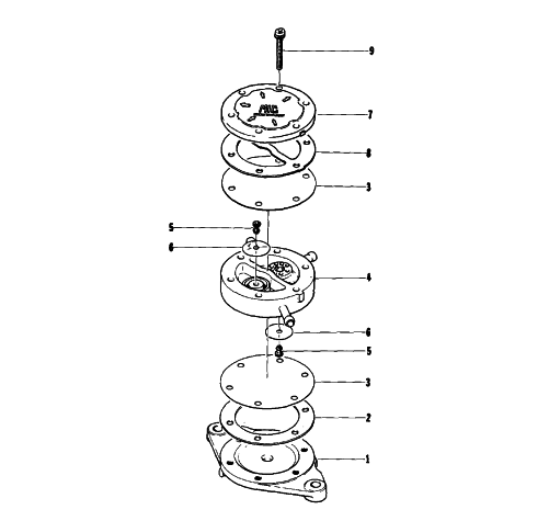 Parts Diagram for Arctic Cat 1976 CROSS COUNTRY CAT SNOWMOBILE FUEL PUMP