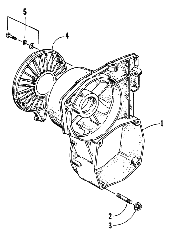 Parts Diagram for Arctic Cat 1993 JAG Z SNOWMOBILE FAN HOUSING