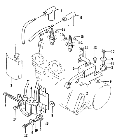Parts Diagram for Arctic Cat 1996 PANTHER LC SNOWMOBILE ELECTRICAL
