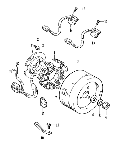 Parts Diagram for Arctic Cat 1996 ZR 580 EFI SNOWMOBILE MAGNETO