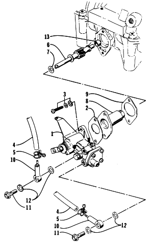 Parts Diagram for Arctic Cat 1996 JAG SNOWMOBILE OIL PUMP