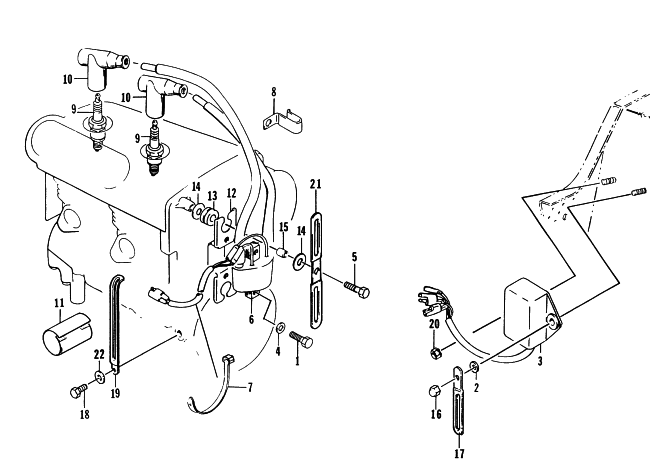 Parts Diagram for Arctic Cat 1996 PANTHER DELUXE SNOWMOBILE ELECTRICAL