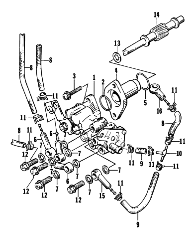 Parts Diagram for Arctic Cat 1996 ZRT 600 SNOWMOBILE OIL PUMP