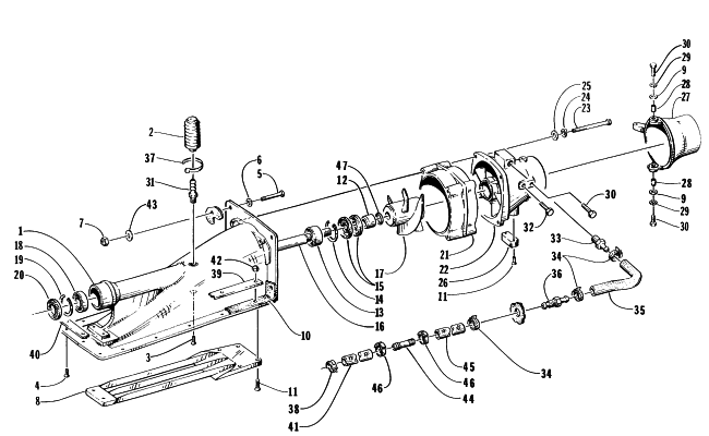 Parts Diagram for Arctic Cat 1996 MONTEGO WATERCRAFT IMPELLER DRIVE ASS'Y