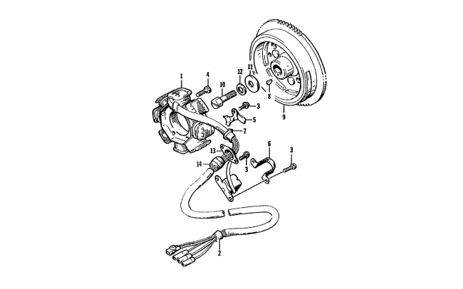 Parts Diagram for Arctic Cat 1996 MONTEGO WATERCRAFT MAGNETO