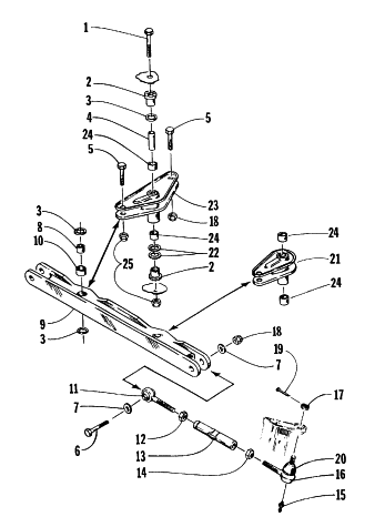 Parts Diagram for Arctic Cat 1996 JAG DELUXE SNOWMOBILE TIE ROD ASSEMBLY