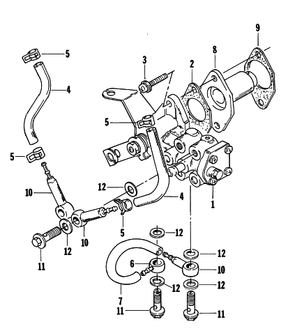 Parts Diagram for Arctic Cat 1996 ZR 580 EFI SNOWMOBILE OIL PUMP