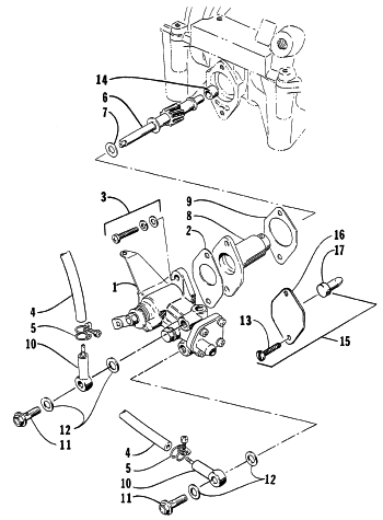 Parts Diagram for Arctic Cat 1997 Z 440 SNOWMOBILE OIL PUMP