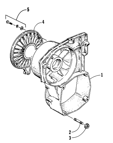 Parts Diagram for Arctic Cat 1997 Z 440 SNOWMOBILE FAN HOUSING