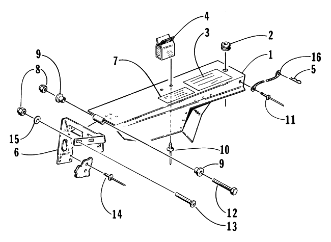 Parts Diagram for Arctic Cat 1996 ZR 580 EFI ETT SNOWMOBILE GUARD ASSEMBLY