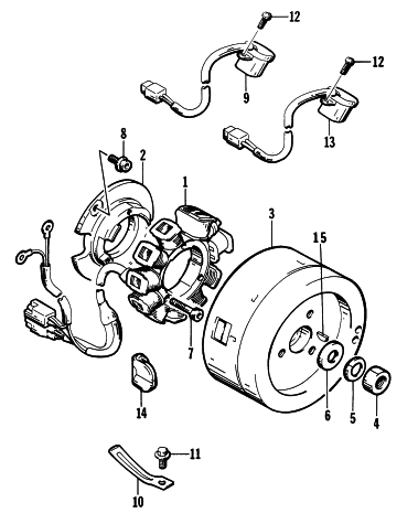 Parts Diagram for Arctic Cat 1996 ZR 580 EFI ETT SNOWMOBILE MAGNETO