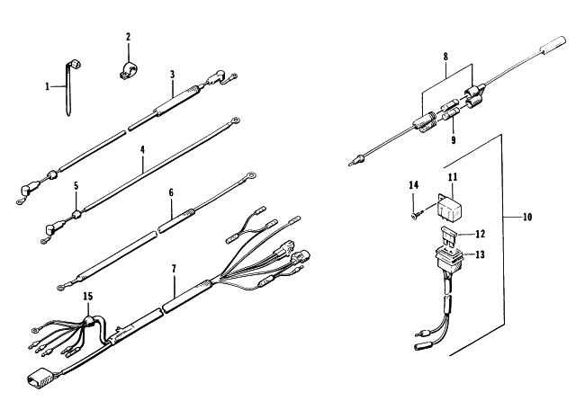 Parts Diagram for Arctic Cat 1996 MONTEGO WATERCRAFT WIRING HARNESS