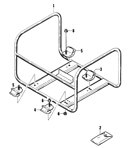 Parts Diagram for Arctic Cat 1997 2500G GENERATORS FRAME ASSEMBLY