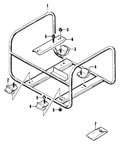 Parts Diagram for Arctic Cat 1997 2200G GENERATORS FRAME ASSEMBLY