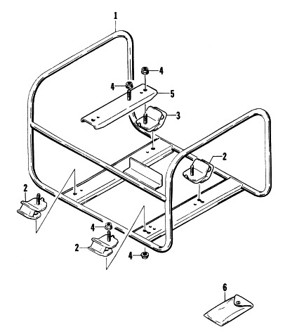 Parts Diagram for Arctic Cat 1997 1800G GENERATORS FRAME ASSEMBLY