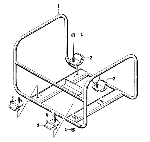 Parts Diagram for Arctic Cat 1997 1400G GENERATORS FRAME ASSEMBLY