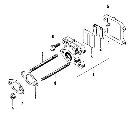 Parts Diagram for Arctic Cat 1997 750G GENERATORS REED VALVE ASSEMBLY