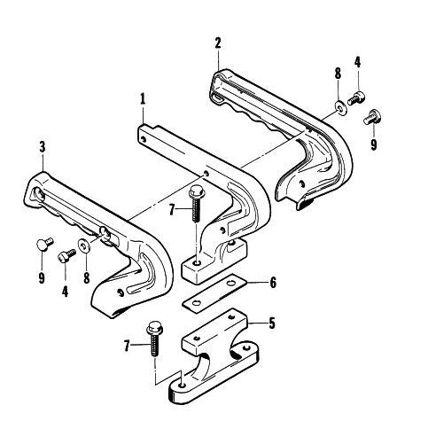 Parts Diagram for Arctic Cat 1997 750G GENERATORS GRIP ASSEMBLY