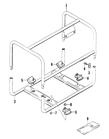 Parts Diagram for Arctic Cat 1997 4000G2 GENERATORS FRAME ASSEMBLY