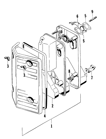 Parts Diagram for Arctic Cat 1997 4000GD GENERATORS AIR CLEANER ASSEMBLY