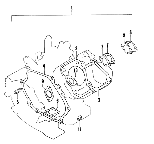 Parts Diagram for Arctic Cat 1997 4000GD GENERATORS GASKET SET (OPTIONAL)