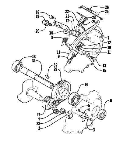 Parts Diagram for Arctic Cat 1999 KITTY CAT SNOWMOBILE GOVERNOR