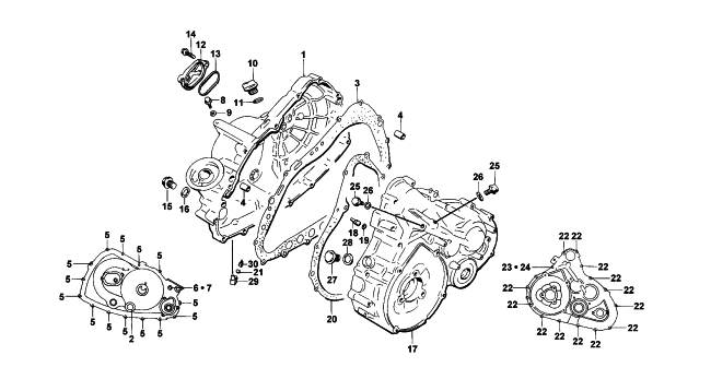 Parts Diagram for Arctic Cat 2000 500 4X4 () ATV CRANKCASE COVER ASSEMBLY