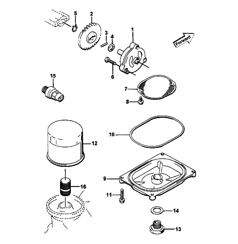 Parts Diagram for Arctic Cat 2000 500 4X4 () ATV OIL FILTER/PUMP ASSEMBLY