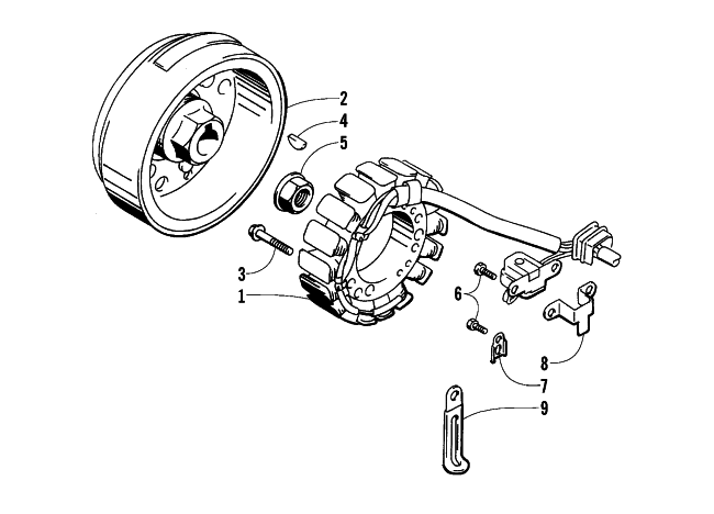 Parts Diagram for Arctic Cat 2000 500 4X4 () ATV MAGNETO ASSEMBLY