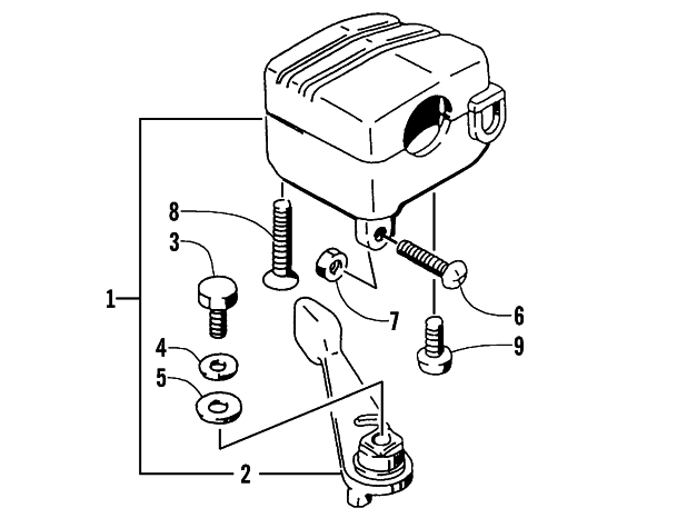 Parts Diagram for Arctic Cat 2001 300 2X4 ATV THROTTLE CONTROL ASSEMBLY