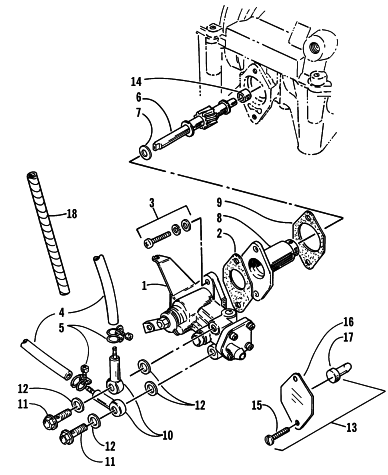 Parts Diagram for Arctic Cat 1998 PANTHER 440 SNOWMOBILE OIL PUMP