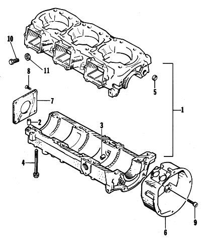 Parts Diagram for Arctic Cat 1998 EXT 600 TRIPLE SNOWMOBILE CRANKCASE ASSEMBLY