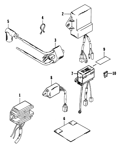 Parts Diagram for Arctic Cat 1997 EXT 580 EFI SNOWMOBILE ELECTRICAL