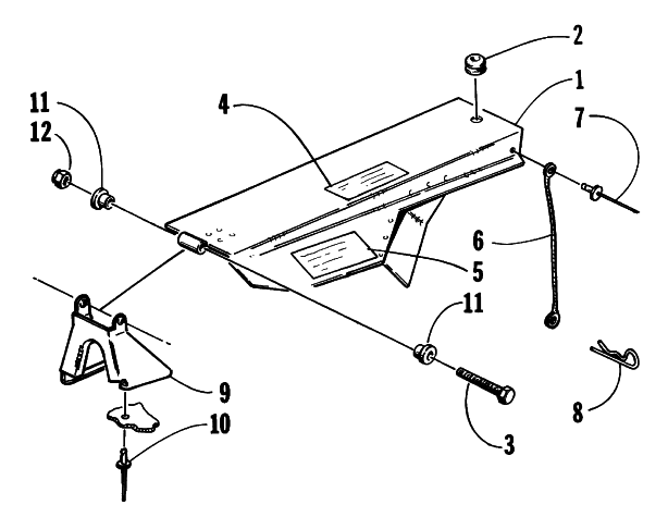 Parts Diagram for Arctic Cat 1999 JAG 440 DLX SNOWMOBILE BELT GUARD ASSEMBLY
