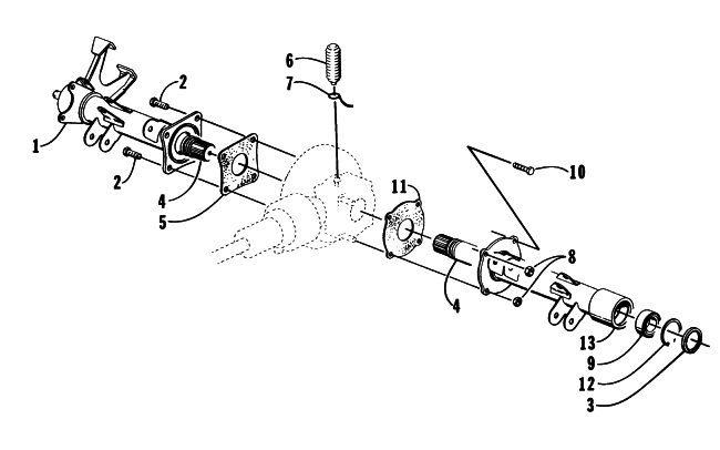 Parts Diagram for Arctic Cat 1997 2X4 ATV REAR AXLE ASSEMBLY