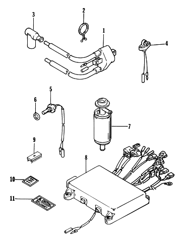Parts Diagram for Arctic Cat 1997 ZR 580 EFI SNOWMOBILE ELECTRICAL
