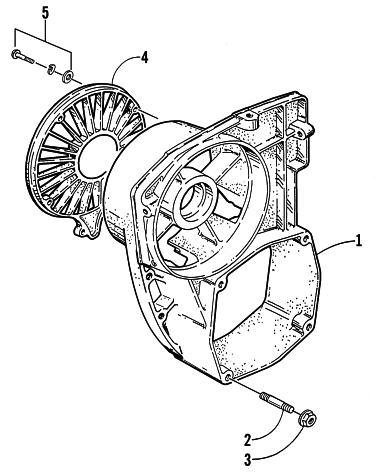 Parts Diagram for Arctic Cat 2001 Z 440 (ES) SNOWMOBILE FAN HOUSING