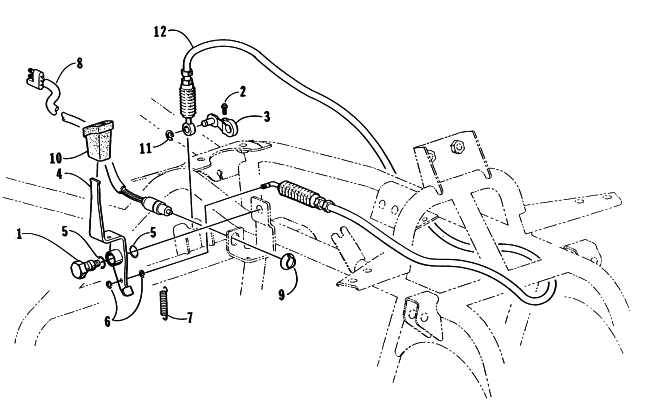 Parts Diagram for Arctic Cat 2000 500 4X4 () ATV REVERSE SHIFT LEVER ASSEMBLY