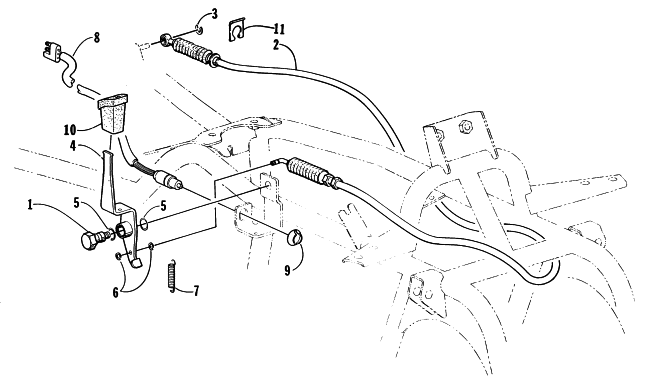 Parts Diagram for Arctic Cat 2001 300 2X4 ATV REVERSE SHIFT LEVER ASSEMBLY
