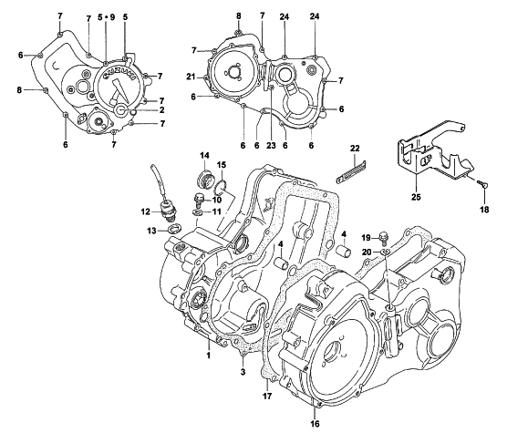 Parts Diagram for Arctic Cat 1998 300 4X4 ATV CRANKCASE COVER ASSEMBLY