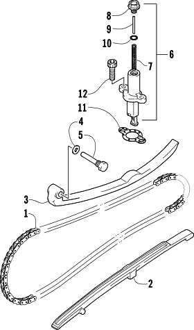 Parts Diagram for Arctic Cat 2001 300 2X4 ATV CAM CHAIN ASSEMBLY