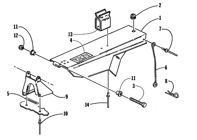 Parts Diagram for Arctic Cat 1999 POWDER SPECIAL 600 EFI II LE SNOWMOBILE BELT GUARD ASSEMBLY