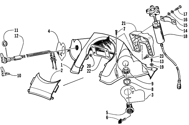 Parts Diagram for Arctic Cat 1999 ZR 500 LE SNOWMOBILE CONSOLE AND SWITCH ASSEMBLY