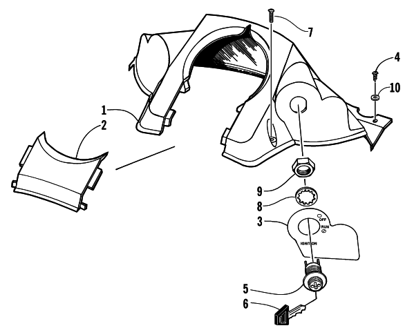 Parts Diagram for Arctic Cat 2000 POWDER SPECIAL 600 EFI LE () SNOWMOBILE CONSOLE AND SWITCH ASSEMBLY